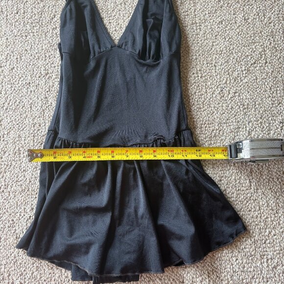 Vintage Givenchy Swimwear – Black Skirted One Piece | Size 12 | Union Made - Picture 13 of 14